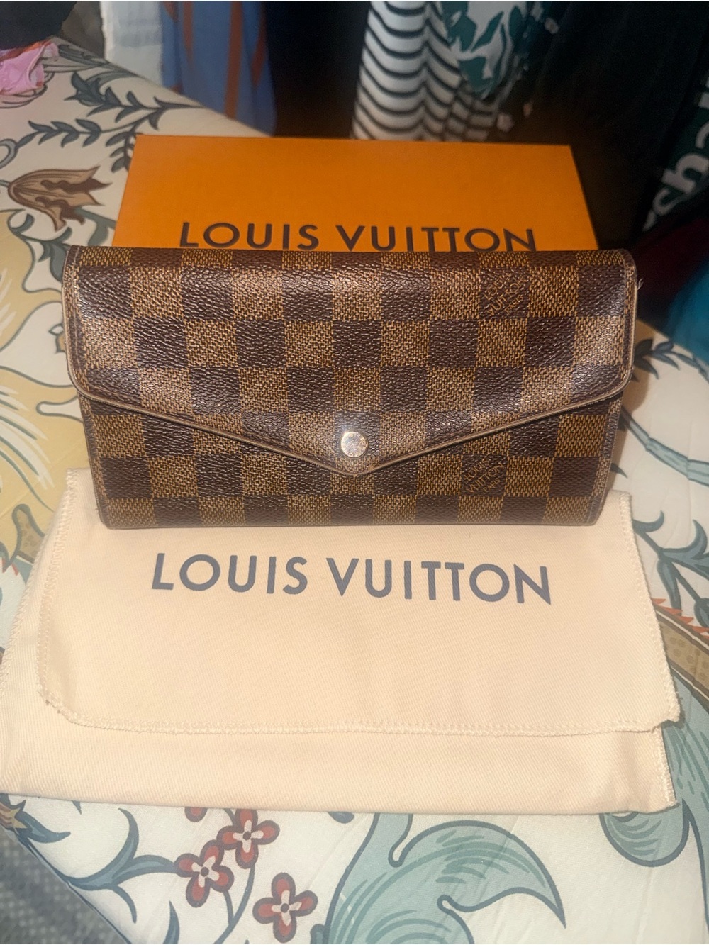 Louis Vuitton Brown Damier Ebene Continental Wallet